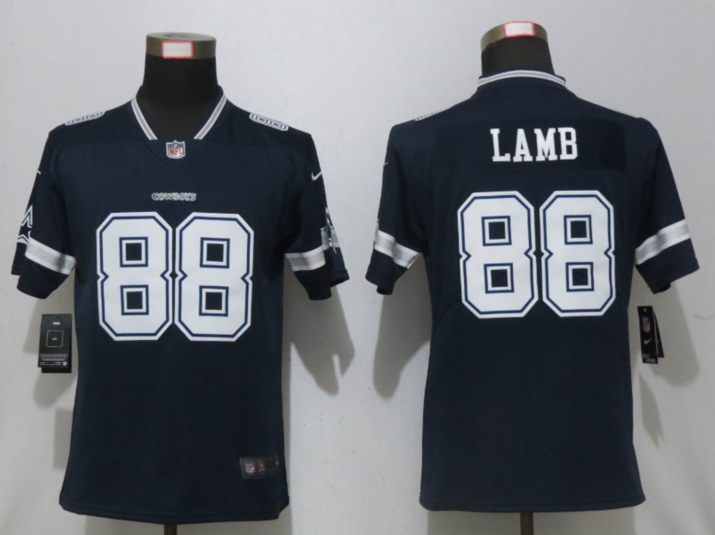Women Nike Dallas cowboys #88 Lamb Nike Blue Alternate Vapor Elite Playe->denver broncos->NFL Jersey
